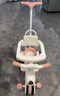 貝趣兒童三輪車(chē)嬰兒車(chē)1-3歲遛娃神器推車(chē)寶寶腳踏車(chē)小孩輕便溜娃車(chē) 頂配粉 丨剎車(chē)+燈音樂(lè )+推桿+頂棚 推騎兩用一周歲生日禮物 曬單實(shí)拍圖