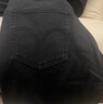Levi's李維斯冬暖系列女士High Loose翻邊休閑簡(jiǎn)約直筒美式牛仔褲 黑色 26 曬單實(shí)拍圖
