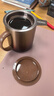 膳魔師（THERMOS）馬克杯不銹鋼茶杯大容量把手杯保溫咖啡杯團購生日禮物TEMC 【鍍鈦茶漏】歲月茶金 400ml 曬單實(shí)拍圖