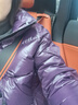 高梵黑金鵝絨服先鋒5.0四格2025新款小個(gè)子通勤女士羽絨服 紫金5號 S 曬單實(shí)拍圖