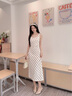 香影復古波點(diǎn)吊帶連衣裙女2026春季新款顯瘦修身掐腰法式中長(cháng)裙子 波點(diǎn) S 曬單實(shí)拍圖