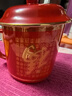 千紅窯中國紅醴陵高溫紅瓷陶瓷辦公杯帶蓋家用茶杯大容量禮品定制杯 福字將軍杯 曬單實(shí)拍圖