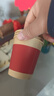 特美居（temeiju）一次性新年紙杯 加厚水杯紅色節日喬遷結婚馬年福杯子230ML*50只 曬單實(shí)拍圖