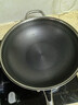 赫巴茲（HZIB）德國不粘鍋316不銹鋼炒鍋炒菜鍋具少油煙平底炒鍋電磁爐燃氣通用 雙面屏+玻璃蓋內徑32外徑 34cm 曬單實(shí)拍圖