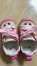 kids.ing可迪星女童帆布鞋小童寶寶鞋子貓咪卡通兒童春秋幼兒園板鞋 粉 25 曬單實(shí)拍圖