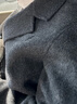 GXG男裝長(cháng)款毛呢大衣深灰色冬2024年新品 深灰色 180/XL 曬單實(shí)拍圖