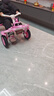 貝趣漂移車(chē)兒童三輪車(chē)飛機車(chē)腳踏車(chē)3-6歲扭扭車(chē)男孩女孩生日禮物 加大粉色 丨座椅調節+橡膠輪+禮盒 曬單實(shí)拍圖