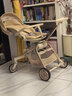 semmook遛娃神器嬰兒推車(chē)0-6歲用折疊可坐可躺帶減震雙向高景觀(guān)溜娃車(chē) 香檳金【擋風(fēng)皮質(zhì)遮陽(yáng)棚】【弓形穩固車(chē)架】 曬單實(shí)拍圖