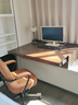 力伯純實(shí)木飄窗書(shū)桌可伸縮臥室書(shū)房帶抽屜學(xué)習寫(xiě)字窗臺床邊改造一體桌 整裝發(fā)貨/尺寸可定制 曬單實(shí)拍圖