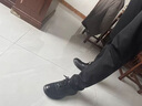 海瀾之家（HLA）男鞋春季2026新款軟底真皮運動(dòng)皮鞋男青中年休閑鞋男戶(hù)外駕車(chē)鞋子 黑色 42 曬單實(shí)拍圖