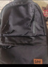 Lee潮流雙肩包男高中大學(xué)生書(shū)包女休閑背包大容量旅行初中電腦包黑色 曬單實(shí)拍圖