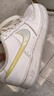 耐克NIKE女子大童板鞋空軍一號 AIR FORCE 1 運動(dòng)鞋IB8890-191白 37.5 曬單實(shí)拍圖