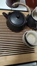 京東京造 茶具整套 功夫茶具陶瓷套裝茶壺茶杯茶盤(pán)【黑陶提梁壺】 12件套  曬單實(shí)拍圖