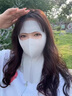 型公館防曬面罩女夏季全臉?lè )雷贤饩€(xiàn)透氣護頸騎行開(kāi)車(chē)遮陽(yáng)冰絲防曬口罩 曬單實(shí)拍圖