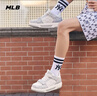 MLB官方男女休閑板鞋厚底增高老花鞋子明星同款 3ASXCMM4N-50GRS 270 曬單實(shí)拍圖