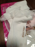 芭比女童襪子網(wǎng)眼女孩花邊襪棉襪兒童白色公主春秋百搭短襪 曬單實(shí)拍圖