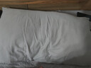 紅豆A類(lèi)純棉枕套機洗單人枕頭套純棉枕芯套加厚內膽套48x74cm銀灰一只 曬單實(shí)拍圖