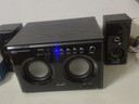 YTFY柏林之聲家庭影院K歌臺式電腦音箱家用KTV大功率超重低音炮投影儀電視音響 雙低音炮+雙音柱【充電金屬無(wú)線(xiàn)話(huà)筒＋彩燈】 曬單實(shí)拍圖