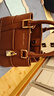 CHARLES&KEITH26春季新品氣質(zhì)通勤手提托特包斜挎包新年生日禮物CK2-30782784 Chocolate巧克力色 S 曬單實(shí)拍圖