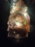 永生花玫瑰仿真花束生日禮物送女朋友閨蜜情侶裝飾擺件情人節禮物 雪山粉色7朵玫瑰+禮袋 曬單實(shí)拍圖