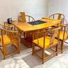 古樽堂金絲楠木茶桌現代茶臺實(shí)木新中式家具簡(jiǎn)約小葉楨楠禪意陰沉木新款 茶桌七件套 曬單實(shí)拍圖