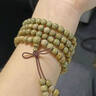 曼阿麗天然老綠檀手串108顆佛珠男女款木質(zhì)文玩綠檀木念珠盤(pán)玩檀香手鏈 天然老綠檀108顆【6mm】 曬單實(shí)拍圖