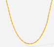 周六福黃金項(xiàng)鏈女足金999絞絲鏈計(jì)價(jià) 約3.64g 40+5cm 生日禮物 曬單實(shí)拍圖