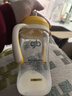 好孩子（gb）嬰兒防脹氣防嗆奶玻璃奶瓶新生兒奶瓶吸管重力球學(xué)飲杯260ML-淺黃 曬單實(shí)拍圖