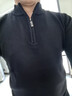 丨利郎丨男士商務(wù)羊毛衫利郎春秋百搭半高領(lǐng)內搭拉鏈毛衣立領(lǐng)打底針織衫男 黑色 XL (175) 120-140斤 曬單實(shí)拍圖