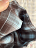 浪莎格子褲子女春季新款騏驥紅寬松直筒長(cháng)褲慵懶風(fēng)休閑高腰垂感闊腿褲 曬單實(shí)拍圖