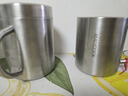 美廚（MAXCOOK）304不銹鋼水杯馬克杯帶蓋 兒童杯子雙層口杯泡茶杯帶手柄 300ml 曬單實(shí)拍圖