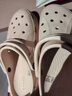 卡駱馳（CROCS）貝雅云彩女士洞洞鞋休閑鞋|208186 冬日白-11S   37 /38(240mm) 曬單實(shí)拍圖