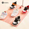卡特兔嬰兒學(xué)步鞋春季新品寶寶機能童鞋幼兒園小白鞋2-9歲板鞋X1CG010 曬單實(shí)拍圖