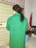 深呼吸DEEP BREATH女裝羊毛復古通勤單排扣毛呢大衣女A400818 綠 S (2) 曬單實(shí)拍圖