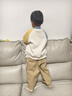 嘟嘟家兒童褲子純棉春季寶寶親膚工裝褲男童休閑褲寬松女童長(cháng)褲 卡其110 曬單實(shí)拍圖