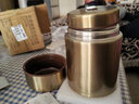 胖東來(lái)代購【德國品質(zhì)】不銹鋼燜燒杯保溫飯盒燜粥帶飯便攜燜燒壺胖東來(lái) 香檳金單杯 四代  1000ml 曬單實(shí)拍圖