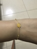 周六福足金爆閃方糖黃金手鏈女生日禮物計價(jià)A0713442約2.71g16+3cm 曬單實(shí)拍圖