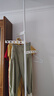 頂天立地組合式晾衣架陽(yáng)臺落地晾衣桿臥室家用掛衣架衣帽置物架 珍珠白-3個(gè)折疊翅膀-1.2-3.1米 曬單實(shí)拍圖