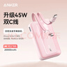 ANKER 安克【3C認證可上飛機】旅行充電寶自帶雙c線(xiàn)45W20000毫安mAh大容量超快充移動(dòng)電源安卓蘋(píng)果 藍 曬單實(shí)拍圖