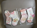 貝比嬰兒襪子春秋季女寶寶100%純棉無(wú)骨新生兒襪子 蝴蝶結小兔 春秋款【精美禮盒裝】 4雙 0-1歲 適合腳長(cháng)9-11cm鞋碼16以?xún)?曬單實(shí)拍圖