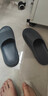 京東京造【3.5cm踩屎感】eva厚底拖鞋男士防臭休閑涼拖鞋 碳灰 42-43 曬單實(shí)拍圖