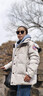 零下40度東北哈爾濱戶(hù)外鵝絨保暖羽絨服男女漠河雪鄉情侶旅游外套 銀灰色 男女同款 90鵝絨極寒保暖 L 充絨量320g  建議110-130斤 曬單實(shí)拍圖