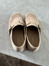 意爾康女鞋一腳蹬圓頭包頭平底勃肯鞋春秋女單鞋 26790W 卡其 37 曬單實(shí)拍圖