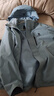 駱駝（CAMEL）三防沖鋒衣戶(hù)外登山服防風(fēng)防水防污三合一運動(dòng)外套 AD12263514X，抓絨內膽霧灰藍男 XL 曬單實(shí)拍圖