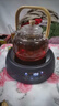 家用燒水壺泡茶大功率電陶爐白茶煮茶耐熱套組茶壺茶具高功率 黑色爐+壺 曬單實(shí)拍圖
