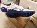 美津濃（MIZUNO）小李子美津濃莫雷拉MORELIA NEO4 PRO次頂AS碎釘袋鼠皮足球鞋成人 白藍粉P1GD253525 41 (265JP) 曬單實(shí)拍圖