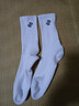 左右力量運動(dòng)襪男長(cháng)筒夏季透氣防滑白色毛巾襪高幫跑步訓練羽毛球襪子女 天云白【3雙裝】 均碼(38-44) 曬單實(shí)拍圖