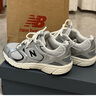 NEW BALANCE NB男女鞋408系列復古百搭跑步運動(dòng)休閑鞋ML408K ML408GG 灰白色/銀色 38 (腳長(cháng)23.5cm) 曬單實(shí)拍圖