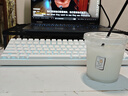 狼蛛（AULA）S100無(wú)線(xiàn)藍牙三模機械鍵盤(pán) 側刻鍵盤(pán) 99鍵熱插拔軸 電腦鍵盤(pán)鼠標套裝游戲 背光鍵盤(pán)筆記本電腦通用 【純白側刻】冰藍光\音樂(lè )律動(dòng) 茶軸【游戲玩家推薦】 曬單實(shí)拍圖