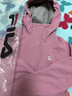 FILA 斐樂(lè )官方女士沖鋒衣兩件套冬新款健身運動(dòng)基礎連帽外套 紫荊粉-PK M 165/84A/M 曬單實(shí)拍圖